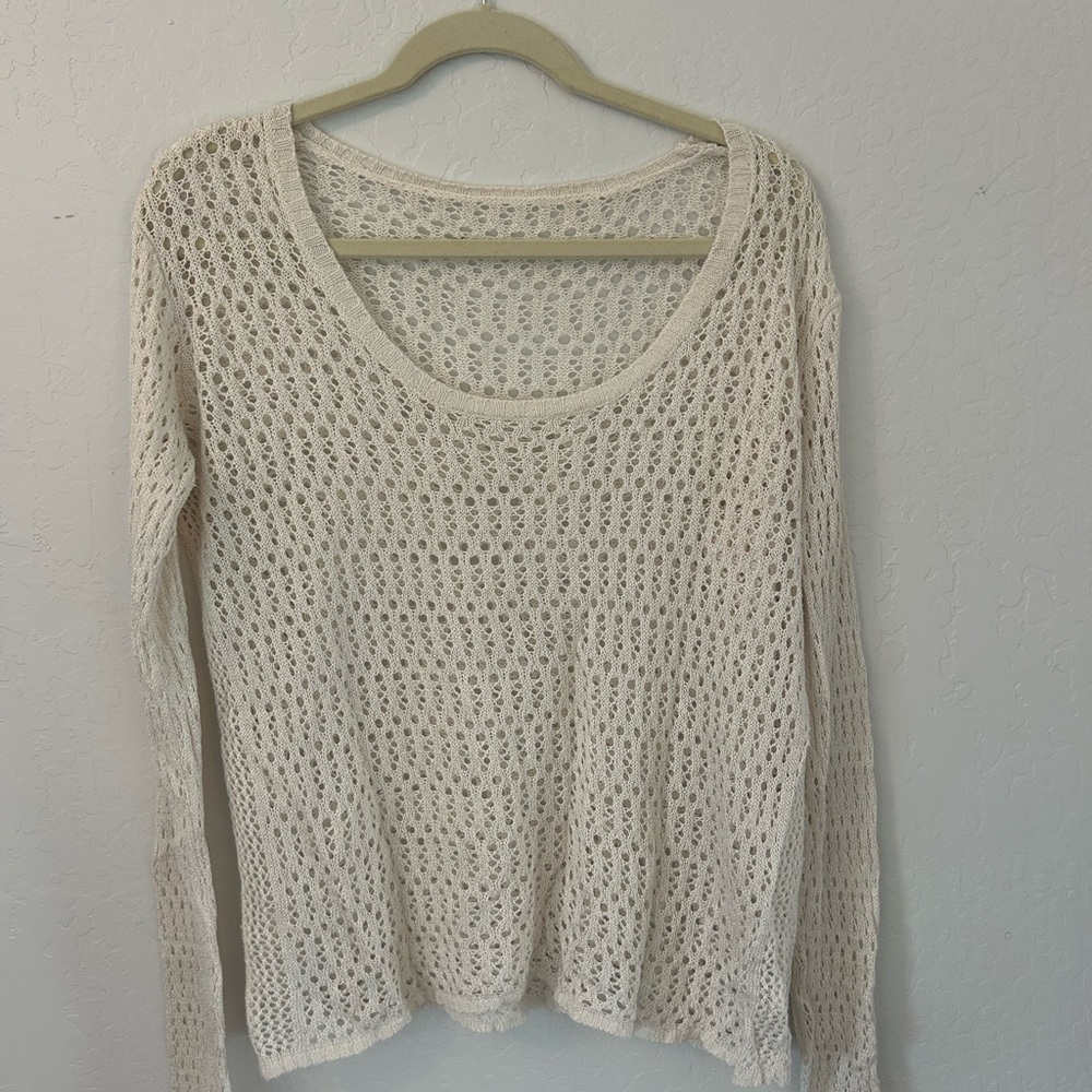 Cream Knit Women's Sweater